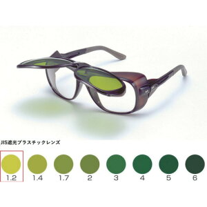 トーアボージン 溶接用保護メガネ W型アイカップ遮光めがね UL-109W TBP1.2 (1個) 品番:UL-109W TBP1.2