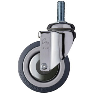 ハンマーキャスター ねじ込み式キャスター 自在 車輪径100mm ウレタン車輪(ナイロンホイール・ボールベアリング) (1個) 品番:920MA-KUB100