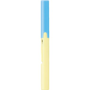 プラス PLUS ハサミ(クラフト向け)34574)ハサミ フィットカットカーブ 携帯はさみ ツイッギー ソーダ×レモン (1本) 品番:SC-130P S/LMN