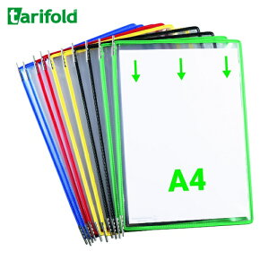 tarifold �^���t�H�[���h �f���t�@�C���X�^���h�p�|�P�b�g A4X10���� �F���� (1S) 114009