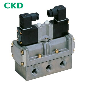 CKD 4F520-15-AC100V �d���� �p�C���b�g��5�|�[�g�كZ���b�N�X�o���u 4F�V���[�Y 10C Rc1/2 AC100V (1��)