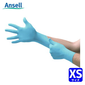 �A���Z�� Ansell ��Ǝ�� �j�g�����S���g���̂Ď�� �G�b�W 82-134 XS�i100�����j (1��) �i�ԁF82-134-6