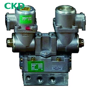 CKD 4F520E-15-TP-AC200V �d���� �p�C���b�g�� �h���`5�|�[�g�� 4F�V���[�Y(�_�u���\���m�C�h) Rc1/2 AC200 (1��)