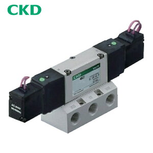 CKD 4KB420-15-AC100V �d���� �p�C���b�g��5�|�[�g�كZ���b�N�X�o���u 4K�V���[�Y 12C Rc1/2 AC100V (1��)