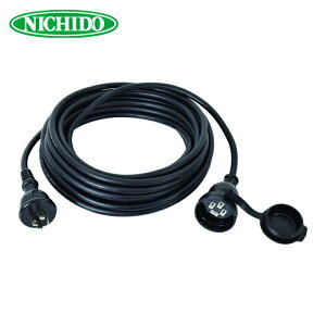 �����H�� NICHIDO �h�J�����R�[�h �O��200V 10m (1�{) �i�ԁF4P-20AW10