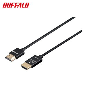 �o�b�t�@���[ BUFFALO �C�[�T�l�b�g�Ή� HIGH SPEED HDMI�P�[�u�� �X�����^�C�v 5.0m �u���b�N (1��) �i�ԁFBSHD3S50BK