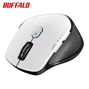 �o�b�t�@���[ BUFFALO ���� BlueLED 5�{�^�� NEOFIT�}�E�X S�T�C�Y �z���C�g (1��) �i�ԁFBSMBW510SWH