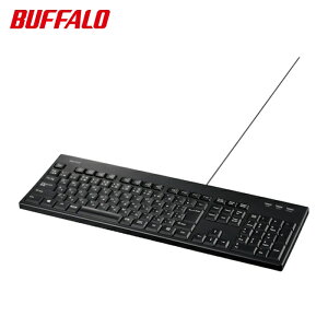 �o�b�t�@���[ BUFFALO �L���t���L�[�{�[�h �h���h�o�R�ێd�l �u���b�N (1��) �i�ԁFBSKBU520BK