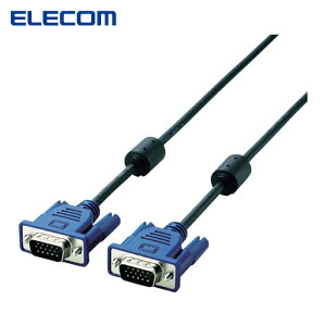 �G���R�� ELECOM CAC-50BK/RS RoHS���� D-Sub15�s�� (�~�j) �P�[�u�� 5m (1�{)
