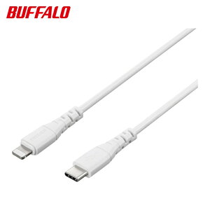 �o�b�t�@���[ USB2.0 Type-C - Lightning PD�Ή��P�[�u�� 2.0m �z���C�g (1��) BU2CL20WH