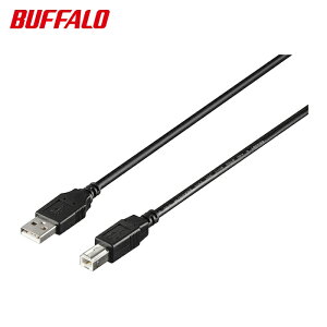 �o�b�t�@���[ USB2.0 A to B �J�[�{���f�q���荞�݃P�[�u�� 3.0m �u���b�N (1��) BU2ABC30BK