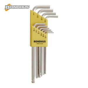 �{���_�X BONDHUS BLX10B �{�[���|�C���g L-�����` �����O ���b�L �C���` �Z�b�g10�{�g(1/16-1/4) (1S)