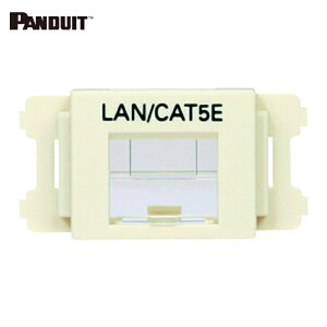 �p���h�E�C�b�g PANDUIT CMASSP5IW-X JIS�v���[�g�p�V���b�^�[�t���A�_�v�^ �I�t�z���C�g LAN�ECAT5E (10��) (1��)
