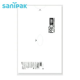 サニパック スタンダートポリ袋15号乳白100枚（0.025mm） (1冊) 品番：L-33