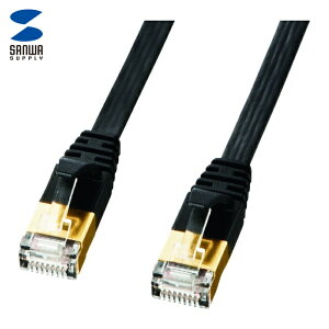 �T�����T�v���C CAT7�E���g���t���b�gLAN�P�[�u���i3m�A�u���b�N�j (1�{) �i�ԁFKB-FLU7-03BK