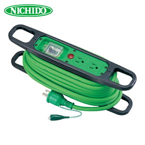 �����H�� NICHIDO �����R�[�h �n���h���[�� 100V 3�c×10m �� �A�[�X�R�d����f��t (1��) �i�ԁFHR-EB102-G