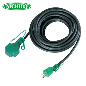 �����H�� NICHIDO LPPT-10E (BK) �|�b�L�������R�[�h �A�[�X�t 10m �����v�t (1�{)