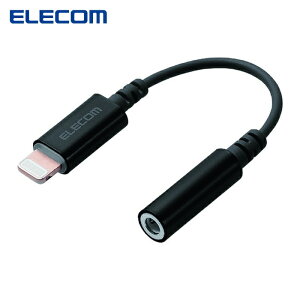 �G���R�� ELECOM MPA-L35DS01BK Lightning-���a3.5mm�X�e���I�~�j�W���b�N�ϊ��P�[�u�� (1�{)