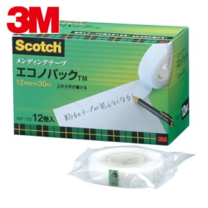 3M �X���[�G�� �R�s�[���Ă��e���o�Ȃ� ���� �{ ��C�E�⋭�E�C�������f�B���O�e�[�v�G�R�m�p�b�N 12mm×30m ���c�a25mm 12���� (1��) �i�ԁFMP-12S