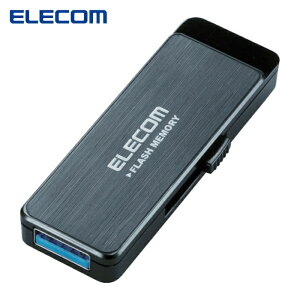 �G���R�� ELECOM USB3.0�t���b�V�� 4GB AES�Z�L�����e�B�@�\�t �u���b�N (1��) �i�ԁFMF-ENU3A04GBK
