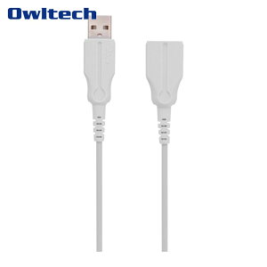 Owltech �I�E���e�b�N �莝����USB�P�[�u������y�ɉ��� �f���ɋ���USB�����P�[�u�� (1��) �i�ԁFOWL-CBKE20-WH