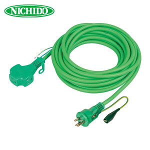 �����H�� NICHIDO PPT-10E-RE-G (GN) ���y�A�|�b�L�������R�[�h �A�[�X�t 10m (1�{)