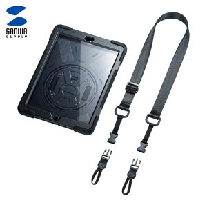�T�����T�v���C PDA-IPAD1620BK iPad 10.2�C���` �O�ʕی�t�B���^�[�t�ϏՌ��P�[�X (1��)