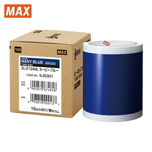 �}�b�N�X MAX SL-S124NL �r�[�|�b�v �W���V�[�g 100mm���V�[�g SL-S124NL �l�[�r�[�u���[ (15m×1����) (1��)