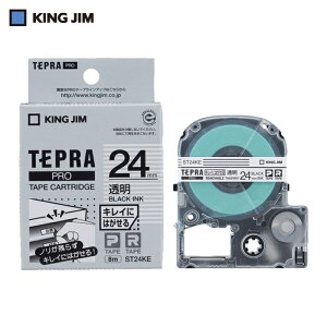 �L���O�W�� KING JIM �e�v�� PRO�e�[�v 24mm �L���C�ɂ͂����郉�x��/�������x��/������ ����8m (1��) �i�ԁFST24KE