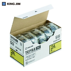�L���O�W�� KING JIM �e�v�� PRO�e�[�v 24mm �G�R�p�b�N�i5����j/�����x��/������ ����8m (1Pk) �i�ԁFSC24Y-5P