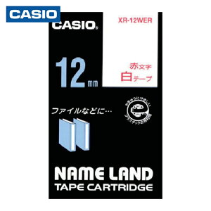 �J�V�I CASIO XR-12WER (����) �l�[�������h�e�[�v 12mm ���e�[�v/�ԕ��� (1��)