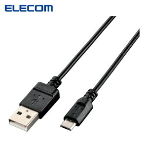 �G���R�� ELECOM U2C-JAMB09BK �G�RUSB2.0�P�[�u�� A-MicroB 0.9m �u���b�N (1�{)