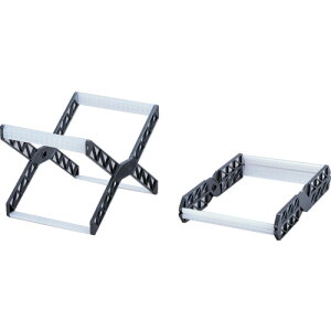 リヒト LIHIT ファイルスタンド X型ハンギングスタンド 黒 折りたたみ式 A4タイプ (1個) 品番:G1640-24