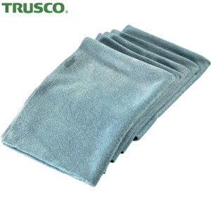 トラスコ TRUSCO 煮沸・熱水消毒対応マイクロファイバーウエス 300×400mm ブルー 5枚入 (1袋) 品番:HRMF-B