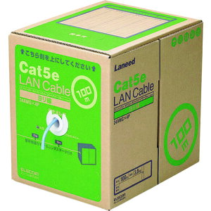 GR ELECOM RoHSwߏLANP[u CAT5E  100m u[ (1) iԁFLD-CT2/BU100YR