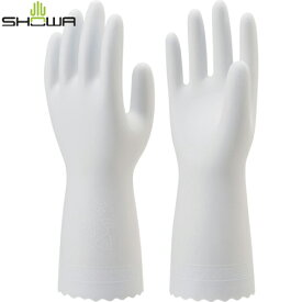 ショーワ 塩化ビニール手袋 まとめ買い 簡易包装ビニール薄手10双入 ホワイト Lサイズ (1袋) 品番:NO130-LW10P