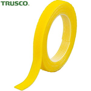 トラスコ TRUSCO マジックバンド 結束テープ両面幅 10mm長さ1.5m黄 (1巻) 品番:MKT-1015-Y