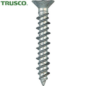 トラスコ TRUSCO Pレスアンカー サラ頭 ステンレス 4×25 24本入 (コンクリート・ブロック・木材用/ねじ固定式 ) (1Pk) 品番:PF-425SBT