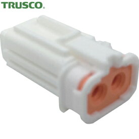 TRUSCO(トラスコ) 防水コネクタ ソケットハウジング 2芯 中継・基板用(10個入) 被覆外径φ2.7〜3.2 白 (1Pk) 品番：P-CE01A6-02N0-03