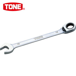 TONE トネ コンビネーションラチェットレンチ 切替式ラチェットめがねレンチ 14mm (1丁) 品番:RMR-14