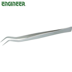 エンジニア ENGINEER ピンセット(BS型)ツル首タイプ 165mm (1本) 品番:PT-12