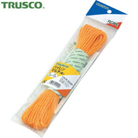 TRUSCO(トラスコ) パイレンカラーロープ 3つ打 線径3mmX長さ10m 黄 (1巻) 品番：R-310P Y