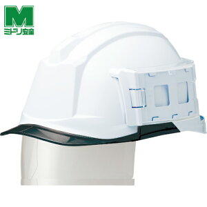 ミドリ安全 IDケース付ヘルメット ワイドシールド付 SC-19PCLS-ID RA3 アルファ ホワイト/スモーク (1個) 品番:SC-19PCLS-ID-RA3-ALPHA-W/S