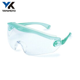 YAMAMOTO(山本光学) 一眼型セーフティグラス レンズ色クリア テンプルカラーグリーン (1個) 品番：SN-730GRN