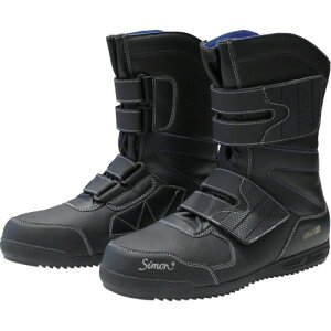 シモン 建設土木 高所作業向け 作業靴 マジック式 ハイカットプロテクティブスニーカー S538 25.0cm (1足) 品番:S538B-25.0