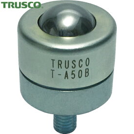 TRUSCO(トラスコ) ボールキャスター 切削加工品上向用 スチール製ボール (1個) 品番：T-A50B