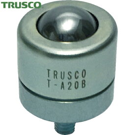 TRUSCO(トラスコ) ボールキャスター 切削加工品上向用 スチール製ボール (1個) 品番：T-A20B