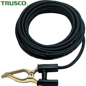 TRUSCO(トラスコ) キャブタイヤケーブル アースクリップ丸端子付 10m (1S) 品番：TCT-3810KE
