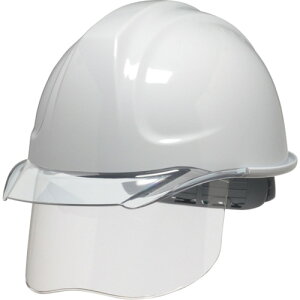 DICプラスチック シールド面付ヘルメット SYA-CSエアロメッシュ 白/クリア SF内装 KP付 (1個) 品番:SYA-CS-SFEM-KP-W/C