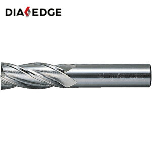 三菱K 4枚刃センタカット ハイススクエアエンドミルミディアム刃長(M)12mm (1本) 品番:4MCD1200